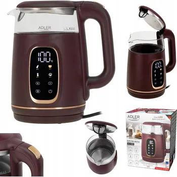 Rychlovarná konvice Rychlovarná konvice Adler AD 1305 2200 W 1,7 l béžová/hnědá