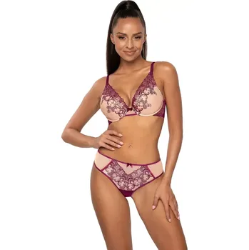 Dámské spodní prádlo Podložka pod tanga S-3808/4 Maureen S-XL béžovo-fialová 38