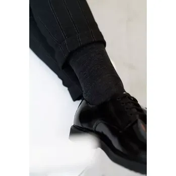 Ponožky Steven art.130 poloviční froté Merino Wool 41-46 hnědá melanž 44-46