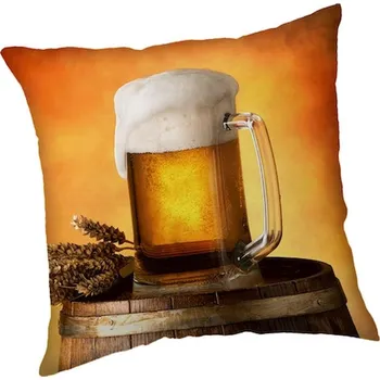 Polštář JERRY FABRICS Polštářek Pivo Polyester, 40/40 cm