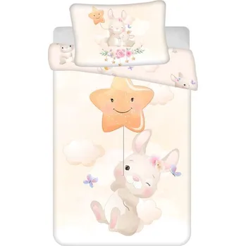 Povlečení JERRY FABRICS Povlečení do postýlky Bunny Star baby Bavlna, 100/135, 40/60 cm
