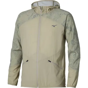 Dámská větrovka Pánská sportovní budna Mizuno Active Alpha Hooded Jacket / Elm Velikost: L
