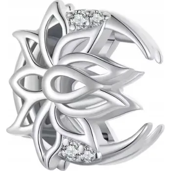 Přívěsek Přívěsek květ lotosu stříbrný, korálek na náramky Reflexions, stříbro s925