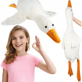 plyšák PLYŠÁK POLŠTÁŘ PLYŠOVÁ HRAČKA HUSA KACHNA VELKÁ 130 CM