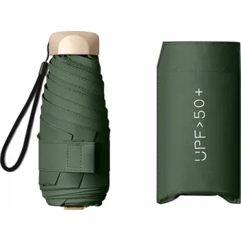 Skládací deštník se zeleným UV filtrem