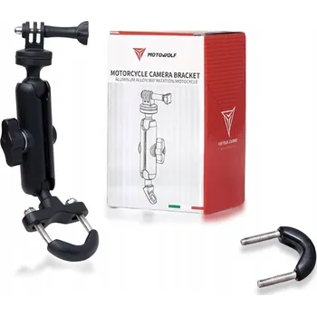 Držák MOTOWOLF Otočný 360° na řídítka pro motorku, kolo, GOPRO (GP.137)