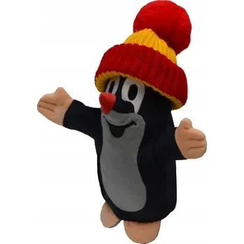 Loutka Mu Brno Krteček v červeno-žluté čepici