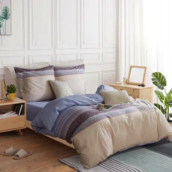 Povlečení POVLEČENÍ 160x200 ETNO ORIENTÁLNÍ GEOMETRICKÉ + 2 POVLEČENÍ NA POLŠTÁŘ 70x80 OBOUSTRANNÉ