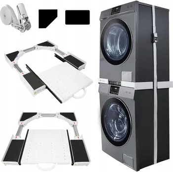 UNIVERZÁLNÍ SPOJOVACÍ PRVEK S POLICÍ PRO PRAČKU A SUŠIČKU