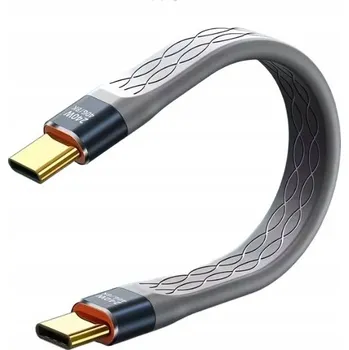Datový kabel Kabel SUPERO USB typ C - USB typ C 0,13 m černý