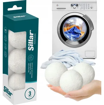 Koule do sušičky 3x PŘÍRODNÍ VLNĚNÉ MÍČKY do sušičky prádla - změkčující, proti žmolkům