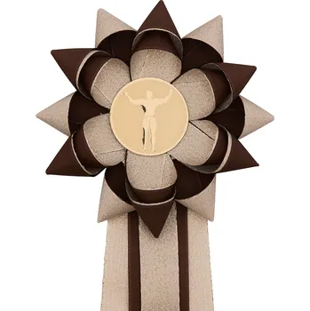 Kokarda třířadá KVĚTINA, průměr 16 cm