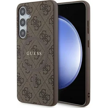 Pouzdro na mobilní telefon Zadní Kryt Guess pro Samsung Galaxy S24 Plus hnědý