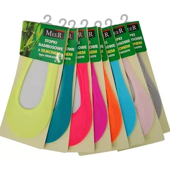 Pánské ponožky Bambusové ponožky baleríny se silikonem 1078 šedá 35-38