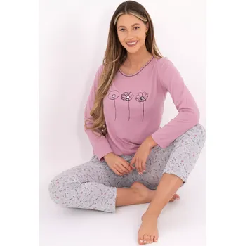 Pyžamo DU PI FP 003.99P tmavě růžové L