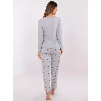 Pánské pyžamo Pyžamo DU PI FP 009.84 šedé 2XL