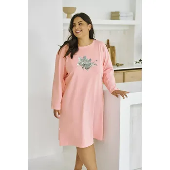 Dámská noční košile Taro Patricia 3472 long/r Z25/26 2XL-3XL dámská košile meruňka 3xl