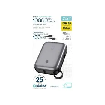 Powerbanka PLATINET POWER BANK COMPACT 10000 MAH 20W PD WITH CABLE