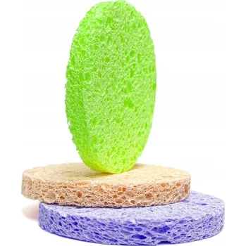 Utěrka Houbičky na odličování, čištění a mytí obličeje CELULÓZOVÉ - 3 ks