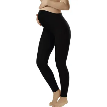 Dámské legíny Těhotenské legíny Leggins long black - ITALIAN FASHION černá XL
