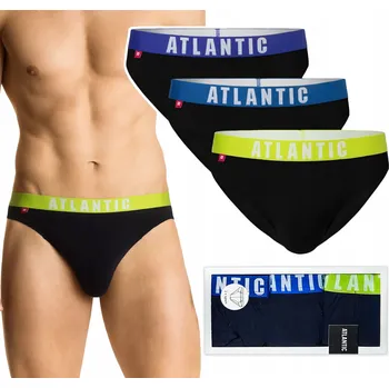 Slipy Pánské slipy 3-BALENÍ sportovní ATLANTIC 3MP-094 - L