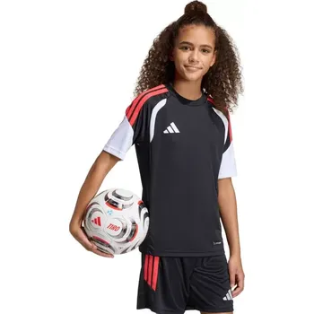 Dívčí oblečení Adidas Tiro 26 League dětské tričko černá/červená KB1326 140 cm