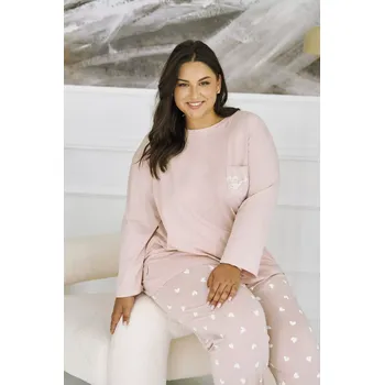 Pánské pyžamo Taro Nori pyžamo 3468 7/8 2XL-3XL Z25/26 dámské Růžová XXL