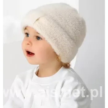 Dívčí oblečení AJS čepice 46-446 směs barev 50-52 cm