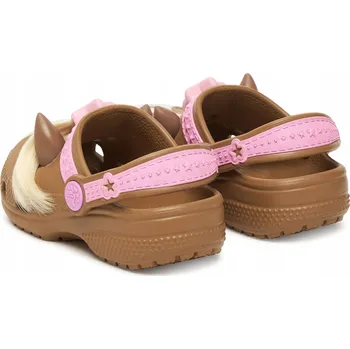 Dámská obuv Crocs dětské pantofle (nazouváky) z plast (plastu), hnědé, velikost 25-26