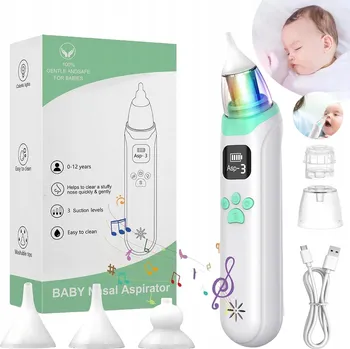 Kojenecká hygiena ELEKTRICKÁ ODSÁVAČKA NOSU a UŠÍ vysavač RÝMY s regulací výkonu