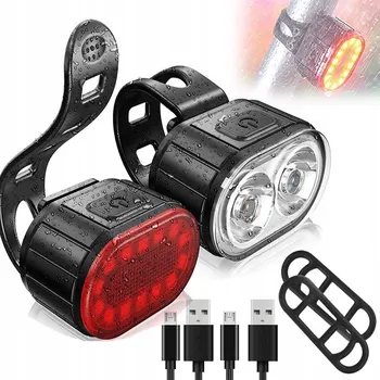 Cyklosvítilna SVĚTLO NA KOLO PŘEDNÍ ZADNÍ SVĚTLO NA ŘÍDÍTKA