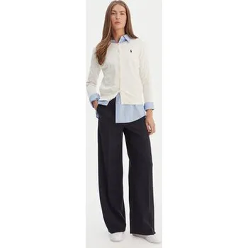 Dámský svetr Polo Ralph Lauren Kardigan 211971871003 Écru Slim Fit XXL