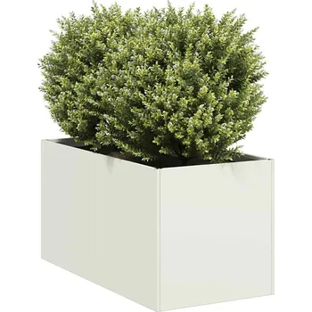 Truhlík vidaXL Truhlík bílý 40x80x40 cm ocel válcovaná za studena