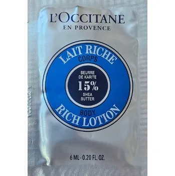 Tělové mléko L'occitane En Provence Bohaté tělové mléko s 15% bambuckého másla 6 ml