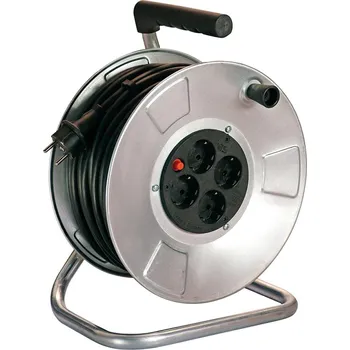 Napájecí kabel Prodlužovací Kabel na bubnu As Schwabe 50 m, 4 ks, černý