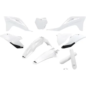 UFO sada plastů a kryty tlumičů GAS GAS MC 125 / 250 '21-'23, EX 250 / 300 '21-'23, MC-F / EX-F 250 / 350 / 450 '21-'23 (bílá)