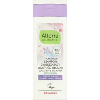 Šampon ALTERRA Kolagenový šampon pro objem vlasů, Papája, 200 ml