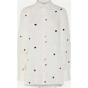 Dámská košile YAS dámská košile s krátkým rukávem, bez vzoru, bílá YAS-26027777 STAR WH, velikost 3XL