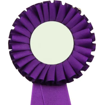 Kokarda jednořadá STANDARD, průměr 8 cm, fialová