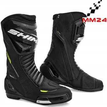 Moto obuv Sportovní moto boty SHIMA RX-3 YELLOW FLUO černé žluté fluo DÁRKY ZDARMA