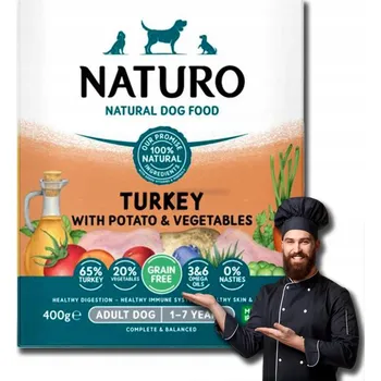 Krmivo pro psa NATURO Krůta s bramborami a zeleninou 400g mokré krmivo pro psy