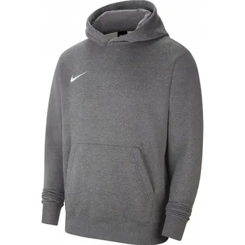 Pánská mikina NIKE PARK 20 FLEECE HOODIE JUNIOR -S -128-137-- Dětská Mikina s Kapucí Mikina Šedá