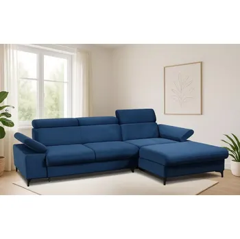 Sedací souprava Sedací souprava Lazur, pravá, modrá (salvador 17)