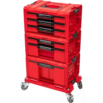 Sada boxů na nářadí Qbrick System PRO RED UHD Drawer Workshop set 6
