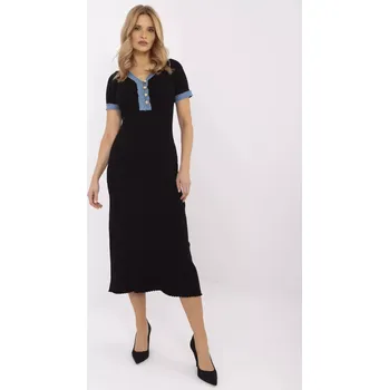 Dámské šaty Šaty NM SK K439.78 černé jedna velikost