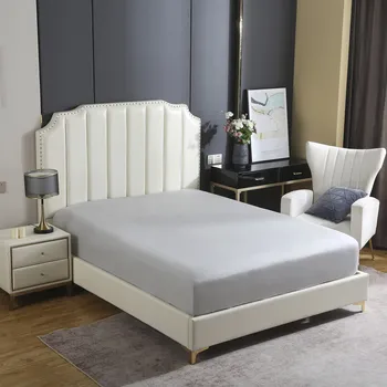 Prostěradlo Prostěradlo s gumou Spod Igły i Nitki bavlněný satén 200 x 220 cm