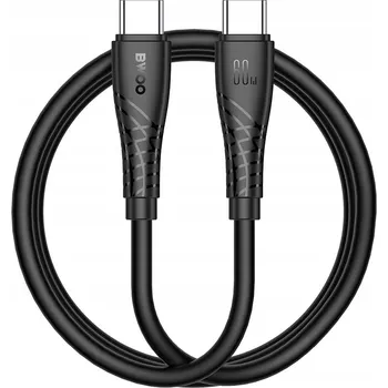 Datový kabel Kabel BWOO USB-C - USB-C 1 m černý