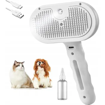 Kartáč pro zvířata PARNÍ KARTÁČ PRO KOČKY PSY ZVÍŘATA ANTIBAKTERIÁLNÍ PRO PÉČI O SRST