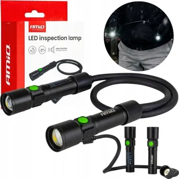 Nářadí pro automobil Inspekční lampa / svítilna dobíjecí na krk 2xP50 1000mAh (BATT) AMIO