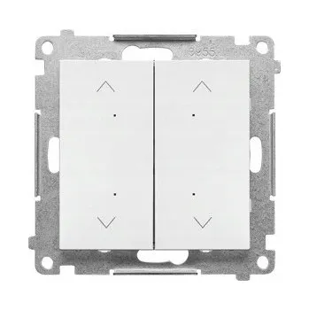 vypínač Vypínač žaluziový 2 násobný, elektronický, Simon 55 TEZ2.01/111, bílá
